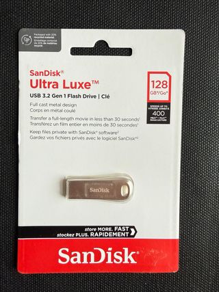 SanDisk Ultra Luxe Pendrive 128 GB USB