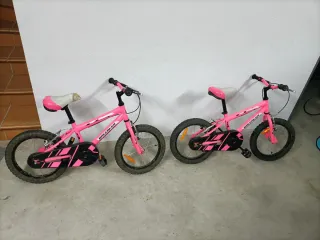 2 Bicicletas Montaña Fucsia 16
