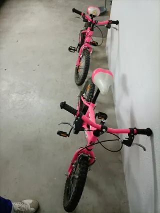 2 Bicicletas Montaña Fucsia 16