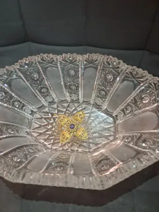 Antico Piatto in Cristallo