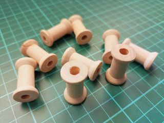 18 Bobinas Madera Vacías para Hilo Coser