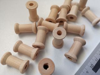 18 Bobinas Madera Vacías para Hilo Coser