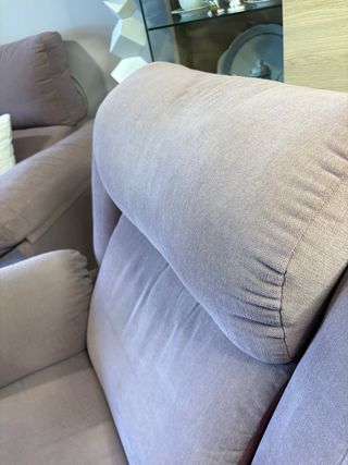 Sillón relax tela rosa/morado