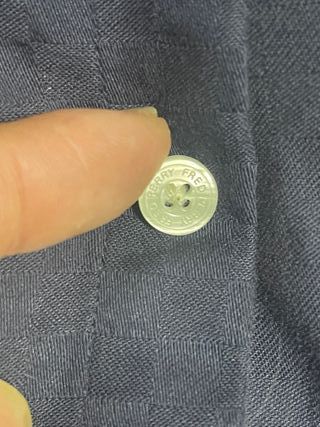 Camisa Fred Perry Manga Curta Azul Tamanho M