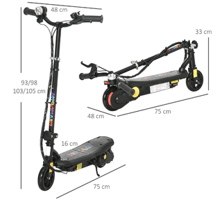 Patinete Eléctrico Infantil Negro