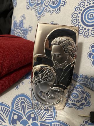 Quadro Sacra Famiglia Argento