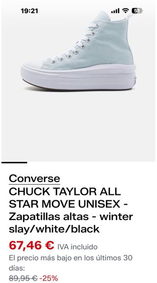 Converse Chuck Taylor All Star Lift NUEVAS