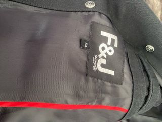 Abrigo Negro Formula Joven Hombre