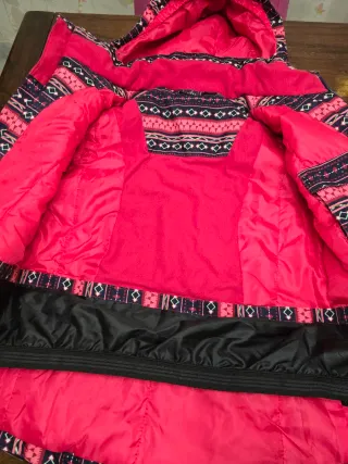 Chaqueta esquí infantil estampada