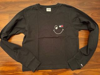 Maglietta maniche lunghe Tommy Jeans Smiley