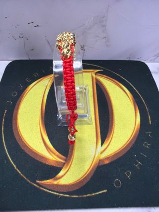 Pulsera 3 carriles oro laminado