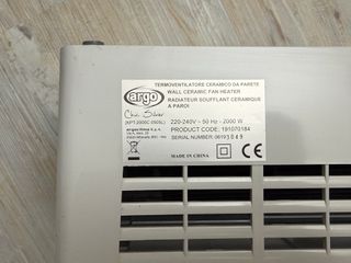 Termoventilatore Argo Chic Silver 2000W