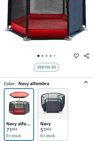 Parque para bebé hexagonal