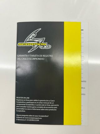 Casco Scorpion Exo Blanco y Negro