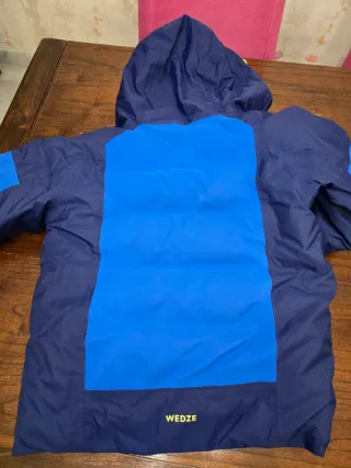 Chaqueta esquí infantil azul y verde