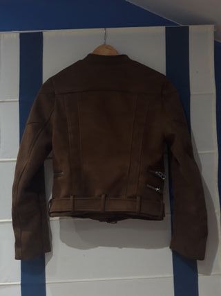 Chaqueta Zara ante marrón Talla S