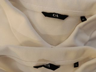 Lote 5 polos C&A blancos