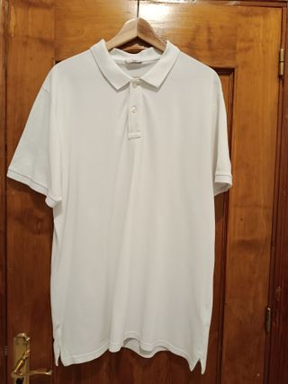 Lote 5 polos C&A blancos