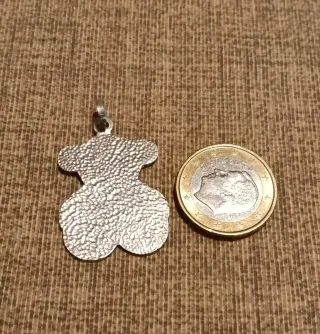 Colgante Plata Oso Multicolor