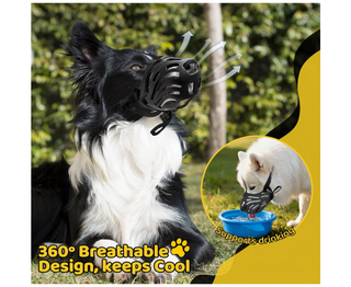 Museruola Cane Silicone Regolabile