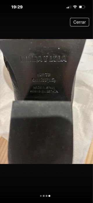 Zuecos Bimba y Lola Piel Negros