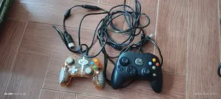 Xbox Consola Negra + 6 Juegos + 2 Mandos