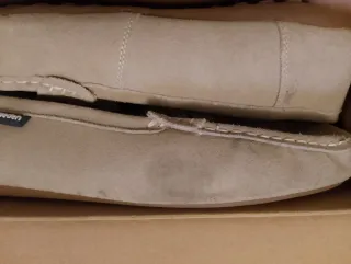 Mocasines caballero ante beige