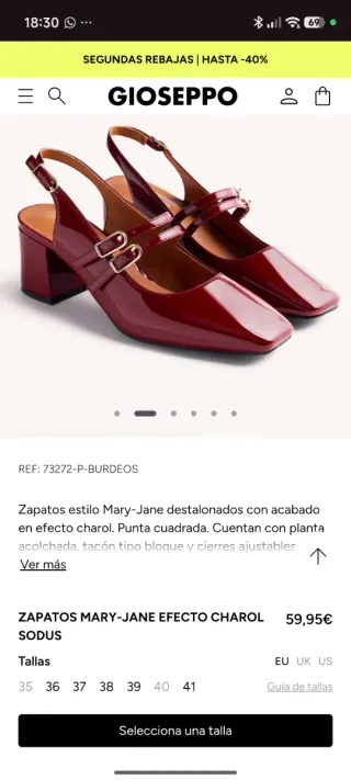 Zapatos merceditas mujer 37 *A ESTRENAR*