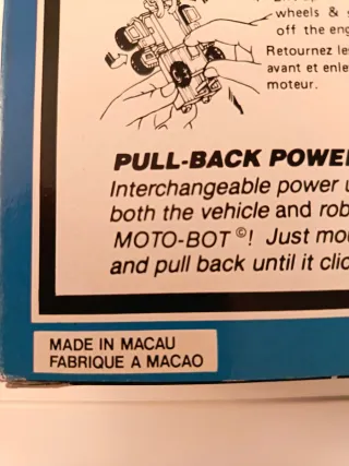 Mega Motobot MC Toy Robot motorizzati MACAU