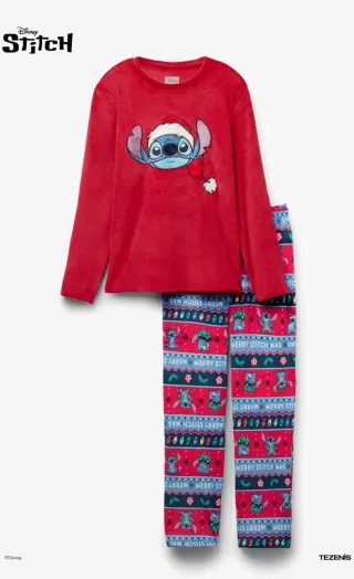 Pijama Disney Stitch Mujer Navidad Talla L