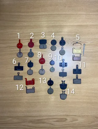 Pastillas de freno para patinete o bicicleta