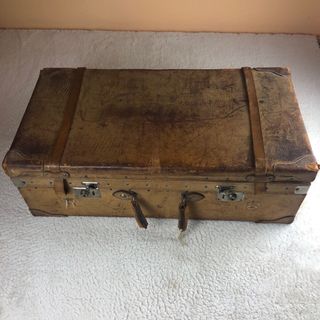Arcón de piel vintage