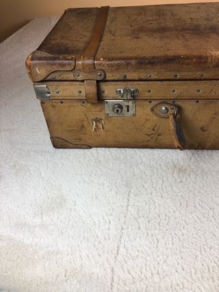 Arcón de piel vintage