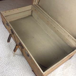 Arcón de piel vintage