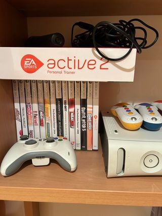 Xbox 360 Blanca con Juegos