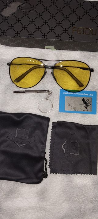 Gafas Aviador Amarillas Polarizadas FEIDU