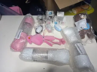 Lote de peluches y accesorios