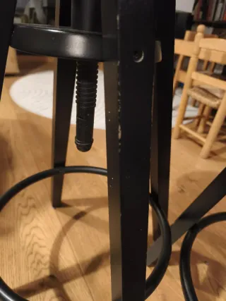 Taburete alto IKEA Dalfred negro