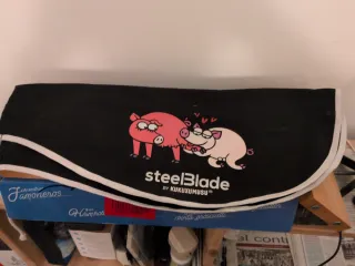 Jamonero con cuchillo, afilador y funda