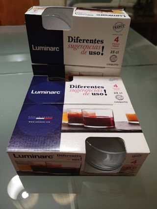 Juego de 4 Vasos Luminarc Chato/Chiquito Vino