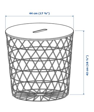 Mesa Almacenaje KVISTBRO IKEA Blanca