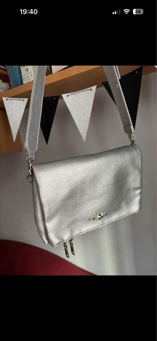 Bolso plateado Misako