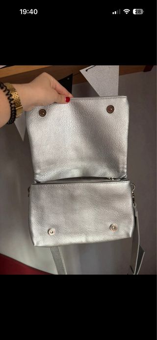 Bolso plateado Misako