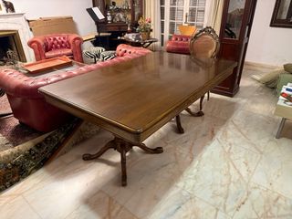 Mesa de comedor de madera extensible