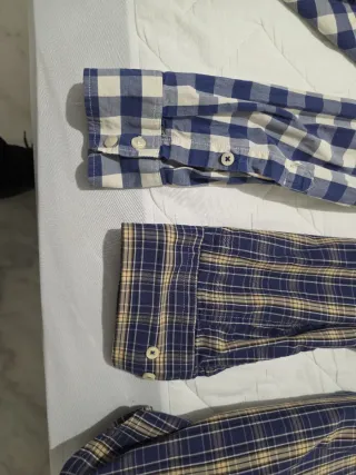 Lote de 2 camisas de cuadros