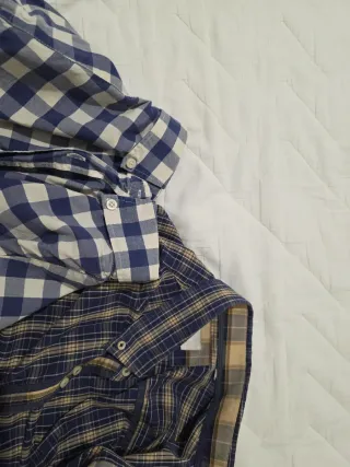 Lote de 2 camisas de cuadros