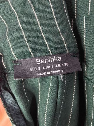 Mono Bershka rayas verde Talla S