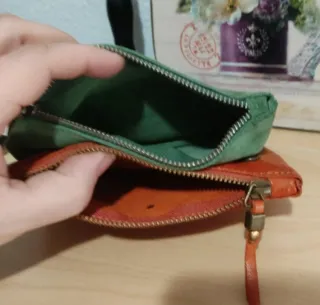 Monedero doble Hakei naranja