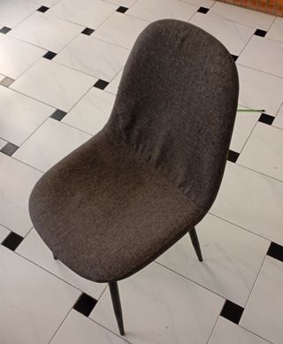 Silla de comedor tapizada