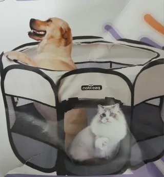 Parque para perros plegable